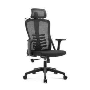 Silla Presidente Cala con cabecero (Marco negro)