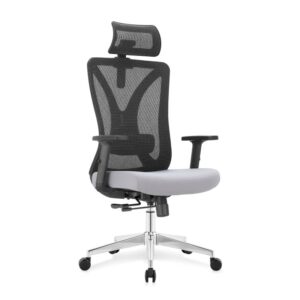 Silla Presidente Aria con cabecero (Marco negro)